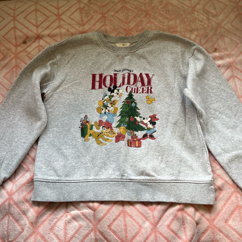 Disney Holiday Cheer Gray Sweatshirt